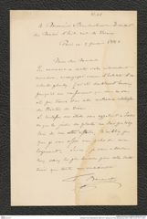 Nachlass Franz Steindachner, Brief von F. Bocourt an Franz Steindachner (05.01.1882), Inv.Nr. 42.01, Seite 1